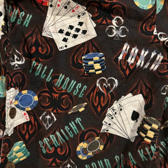 Vintage VTG DEMCRAZY D'emcrazy Men's Button Front Shirt SZ M BOWLING - Picture 2 of 4